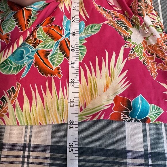 Vintage Rampage Sundress Womens Sz 5 Pink Floral Hawaiian Faux Wrap Y2K 2000’s - Picture 10 of 10